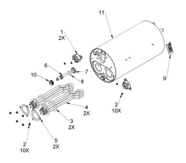 12kW Boiler Assembly 30013541-A