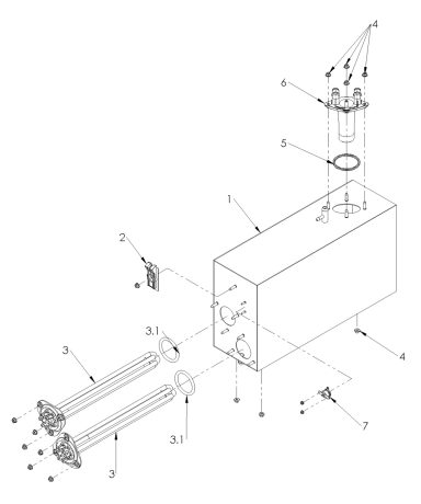 Boiler Assembly AS Models 30022503-A