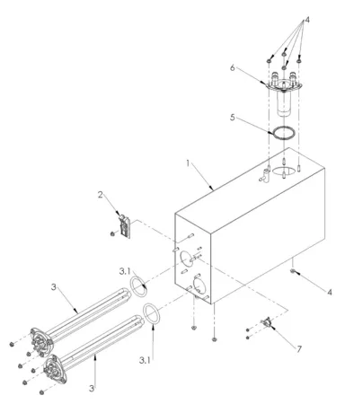 Boiler Assembly AS Models 30022503-A