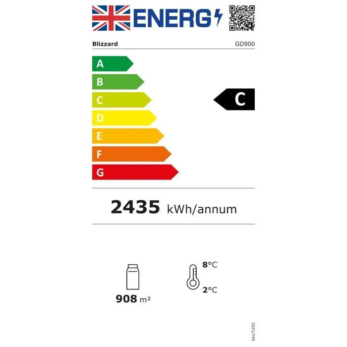 Blizzard GD900 Display Merchandiser Energy Label image