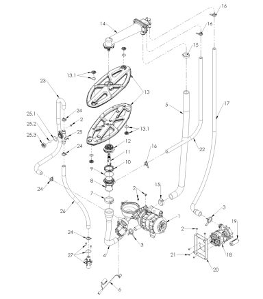 Wash Rinse Drain System 90002086-A