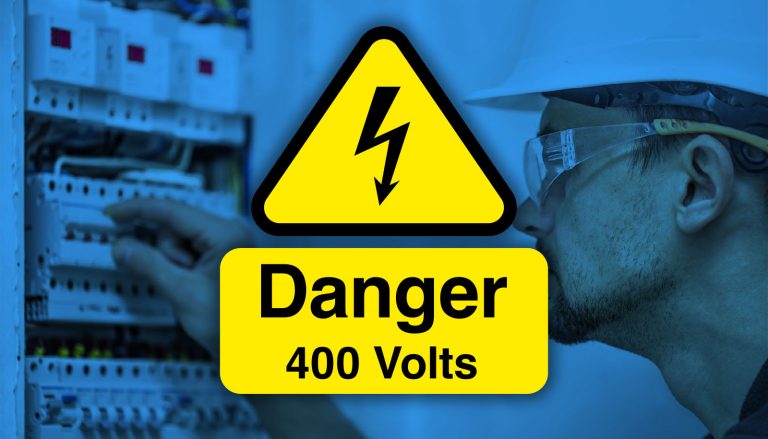 Barcare 3-phase electricity warning sign Image 1