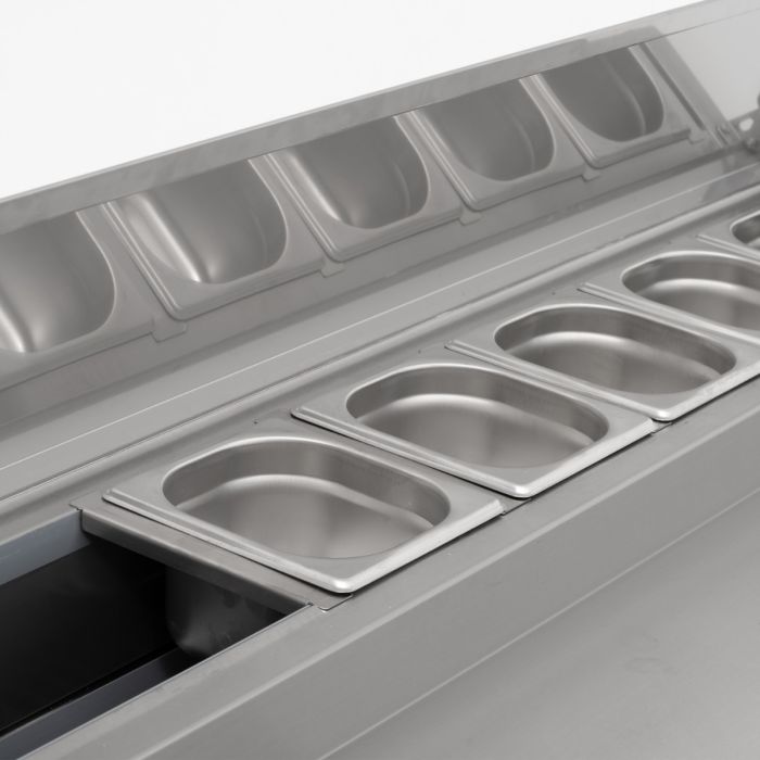 Compact Double Door Counter Refrigerator With Raised Collar - Image 5