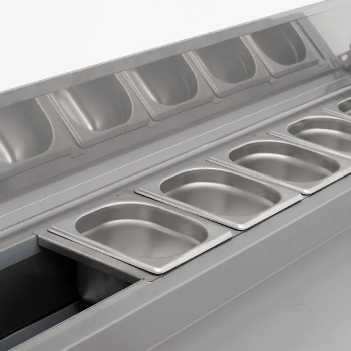 Compact Double Door Counter Refrigerator With Raised Collar - Image 5