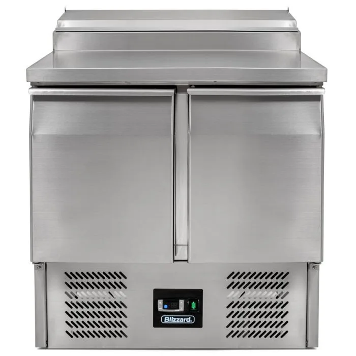 Compact Double Door Counter Refrigerator With Raised Collar - Image 2