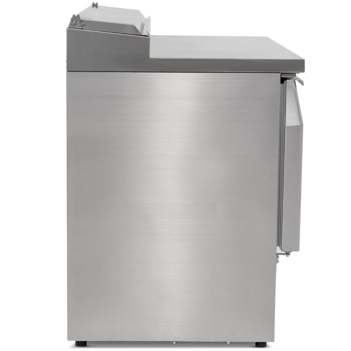 Compact Double Door Counter Refrigerator With Raised Collar - Image 3