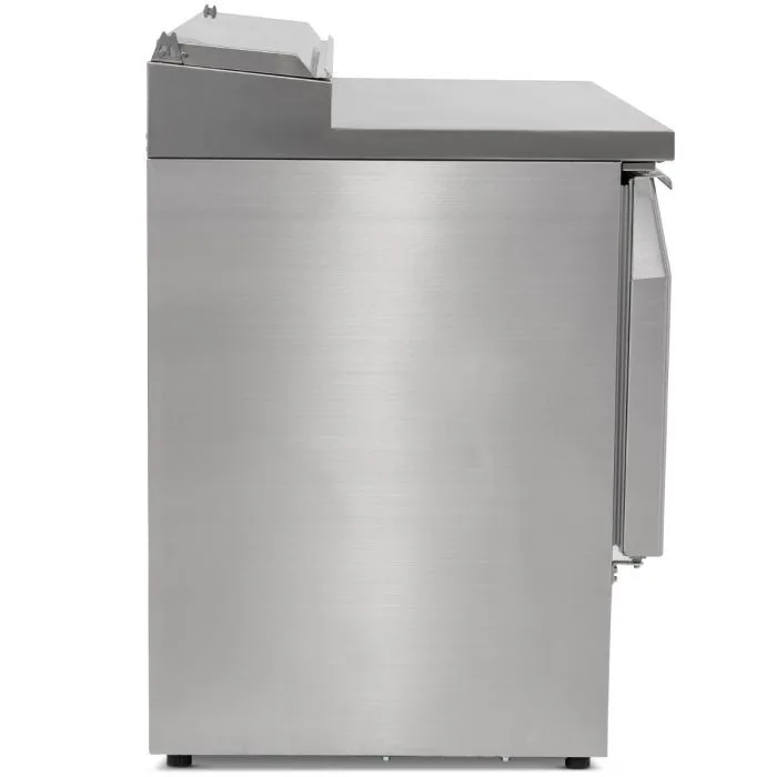 Compact Double Door Counter Refrigerator With Raised Collar - Image 3