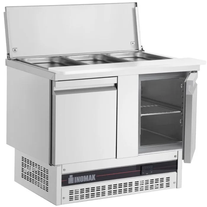 Double Hinged Door Gastronorm Saladette With Cutting Board - Image 5