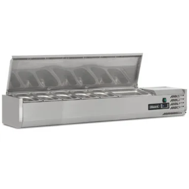 1.5m Hinged 1/3 Gastronorm Prep Top