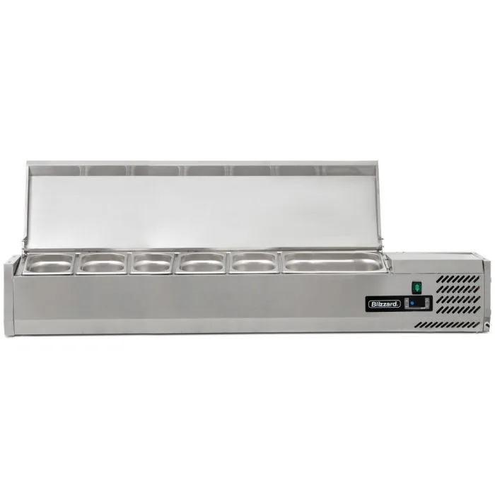 1.5m Hinged 1/3 Gastronorm Prep Top - Image 2