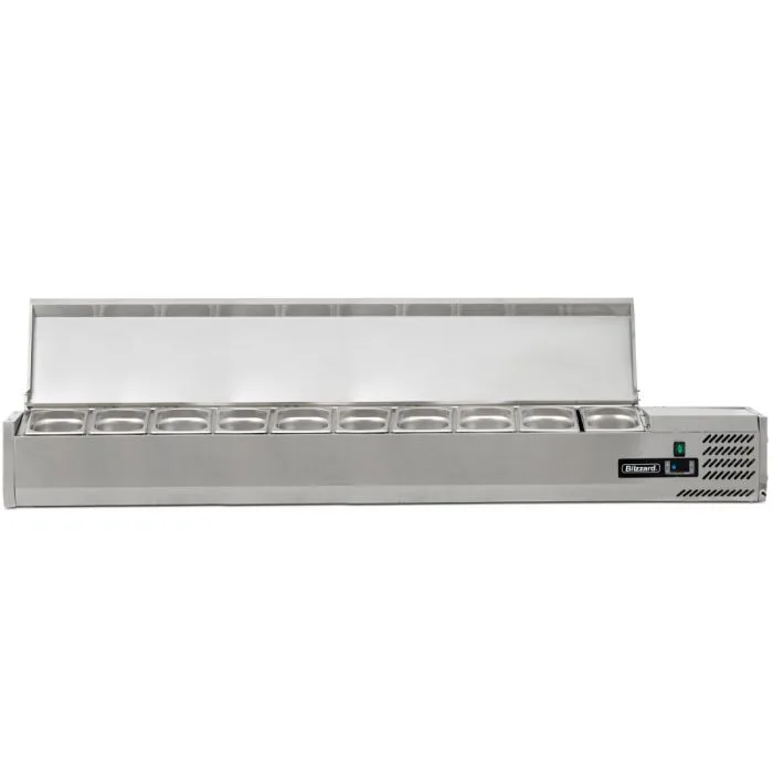 2m Hinged 1/4 Gastronorm Prep Top - Image 6