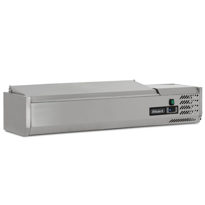 1.2m Hinged 1/4 Gastronorm Prep Top - Image 3