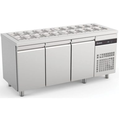 Triple Hinged Door Gastronorm Saladette