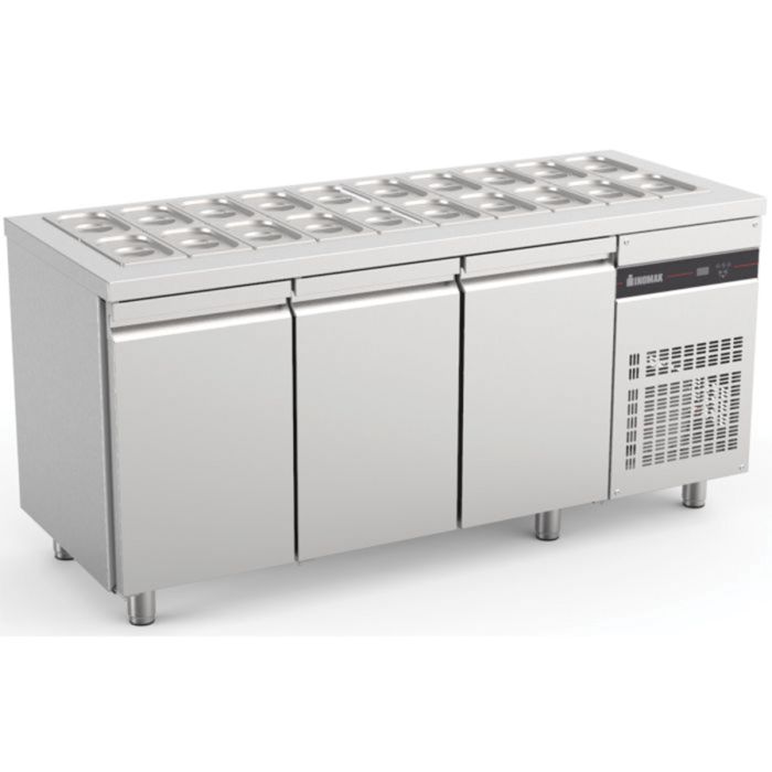 Triple Hinged Door Gastronorm Saladette
