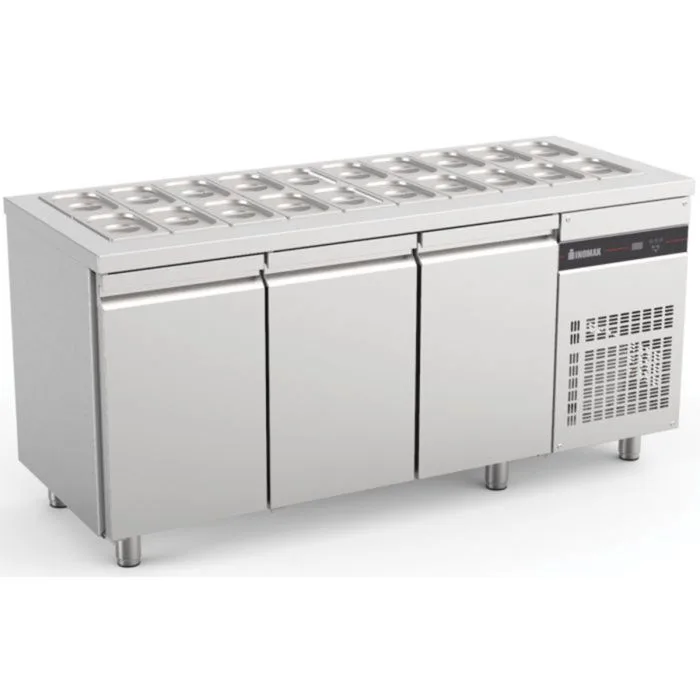 Triple Hinged Door Gastronorm Saladette