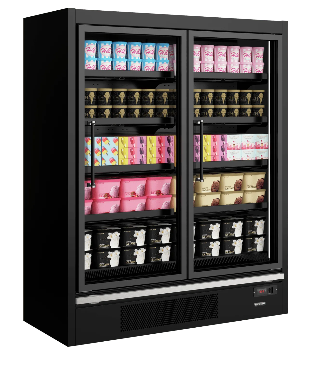 Galaxy+ GPF2D Black Glass Door Freezer - Image 2