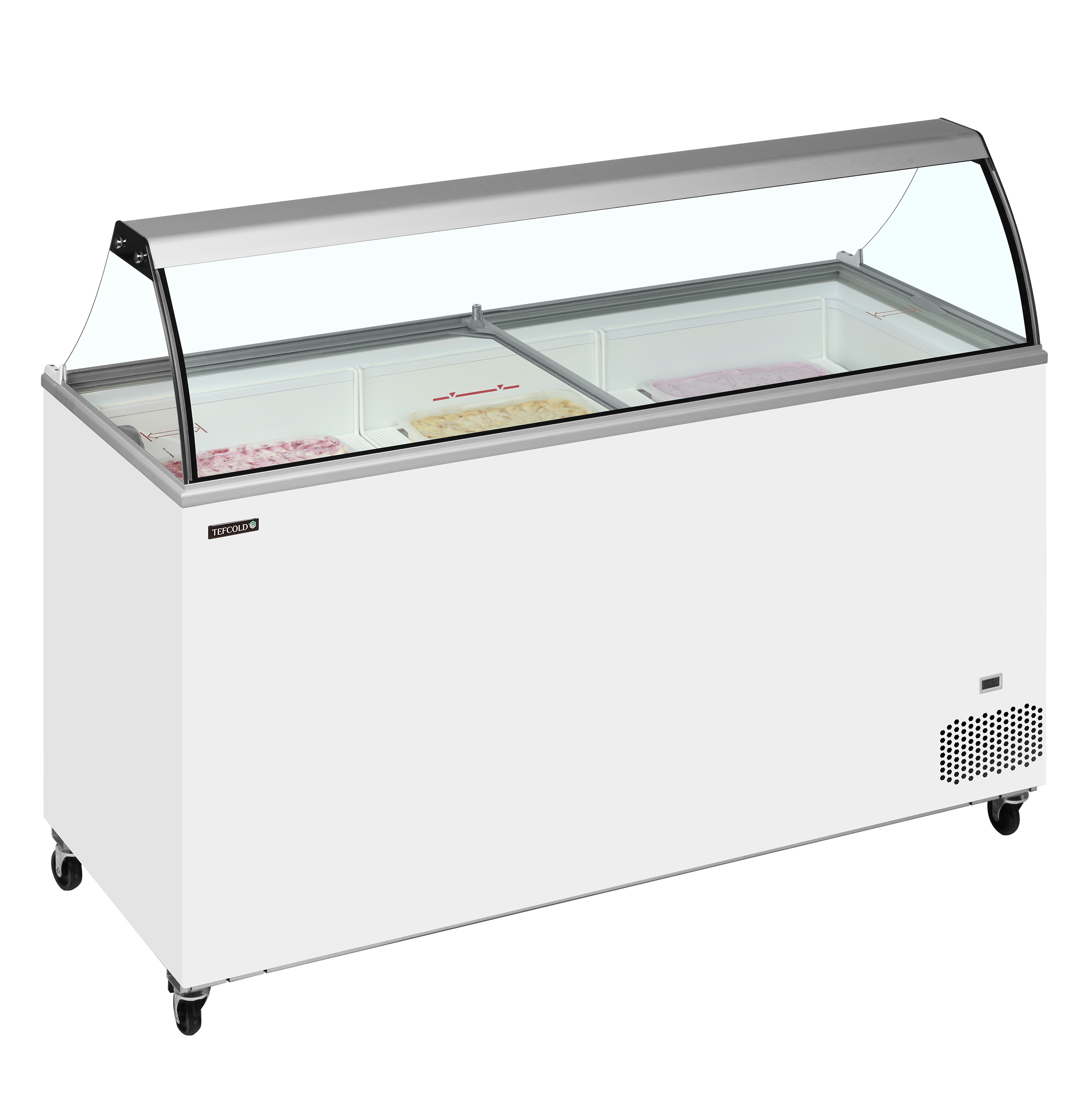 IC501SC + CANOPY Scoop Ice Cream Display w/Baskets - Image 2