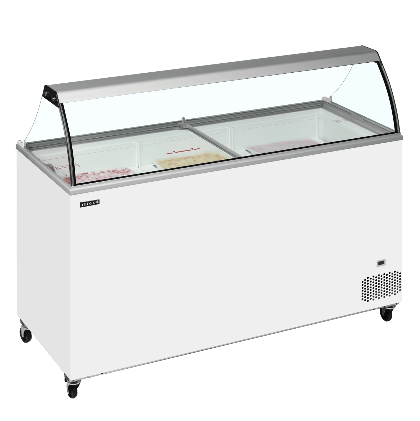 IC501SC + CANOPY Scoop Ice Cream Display w/Baskets - Image 2
