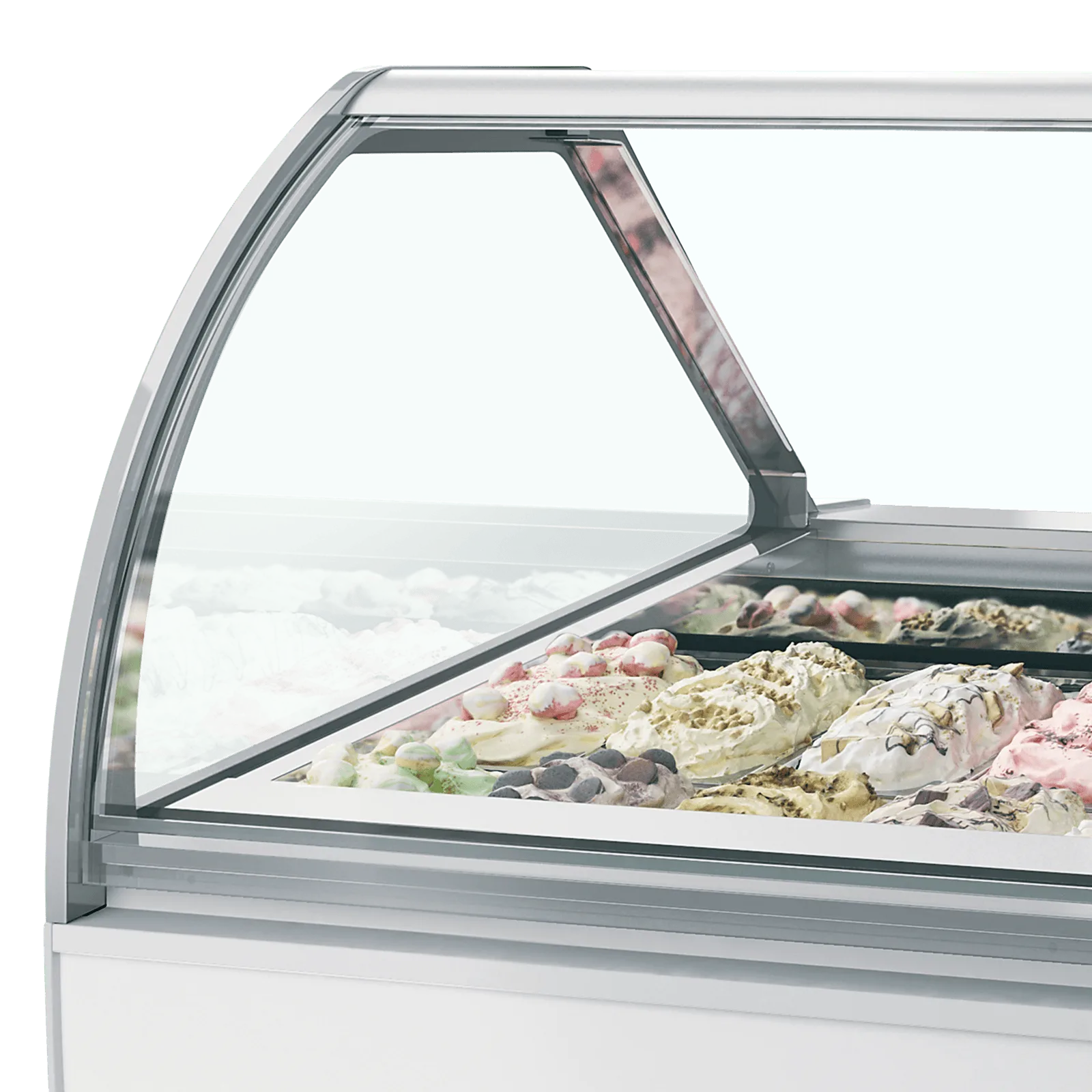 MILLENNIUM LX12 Ventilated Scoop Ice Cream Display - Image 3