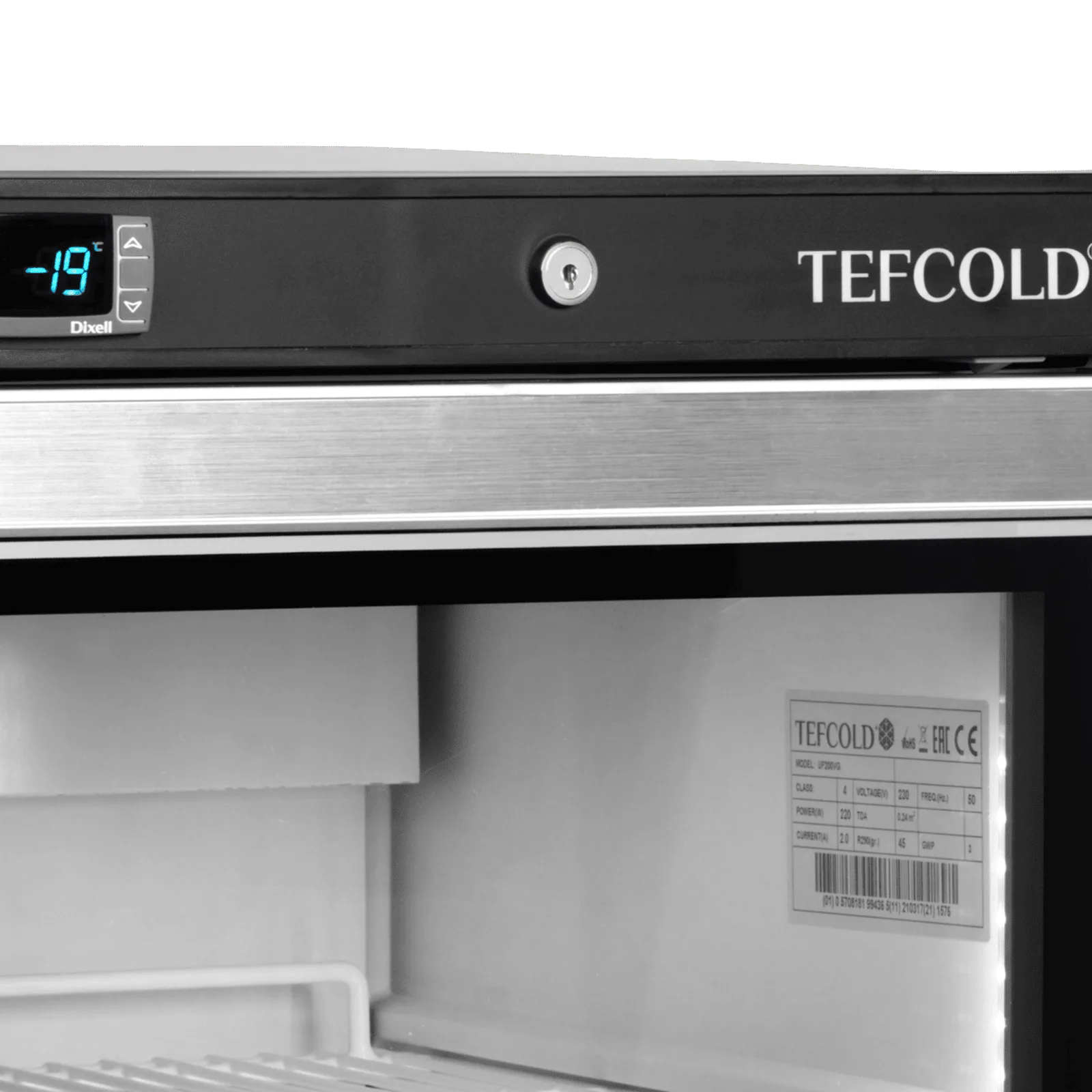 UF200VSG Glass Door Display Freezer - Image 4