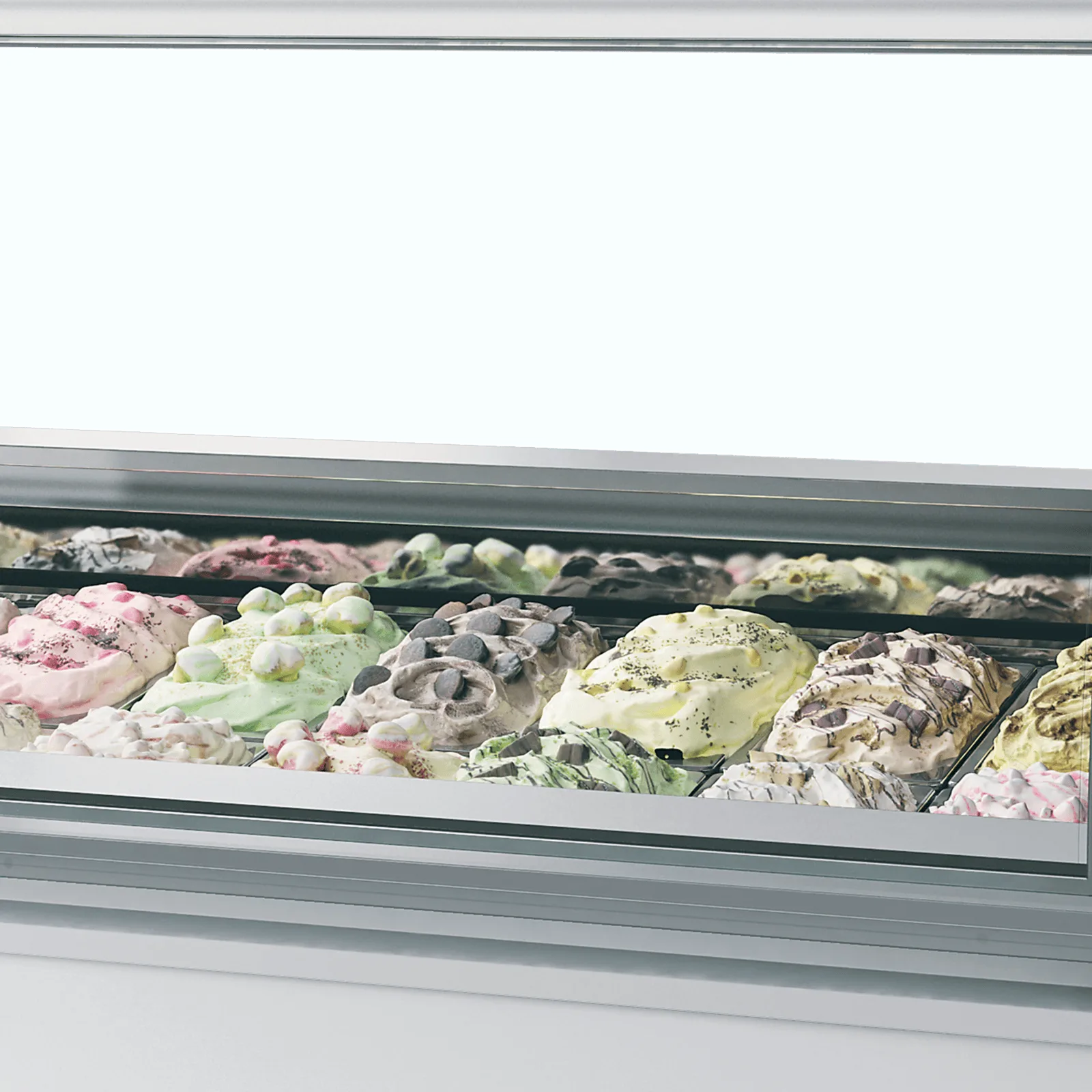 MILLENNIUM LX12 Ventilated Scoop Ice Cream Display - Image 2