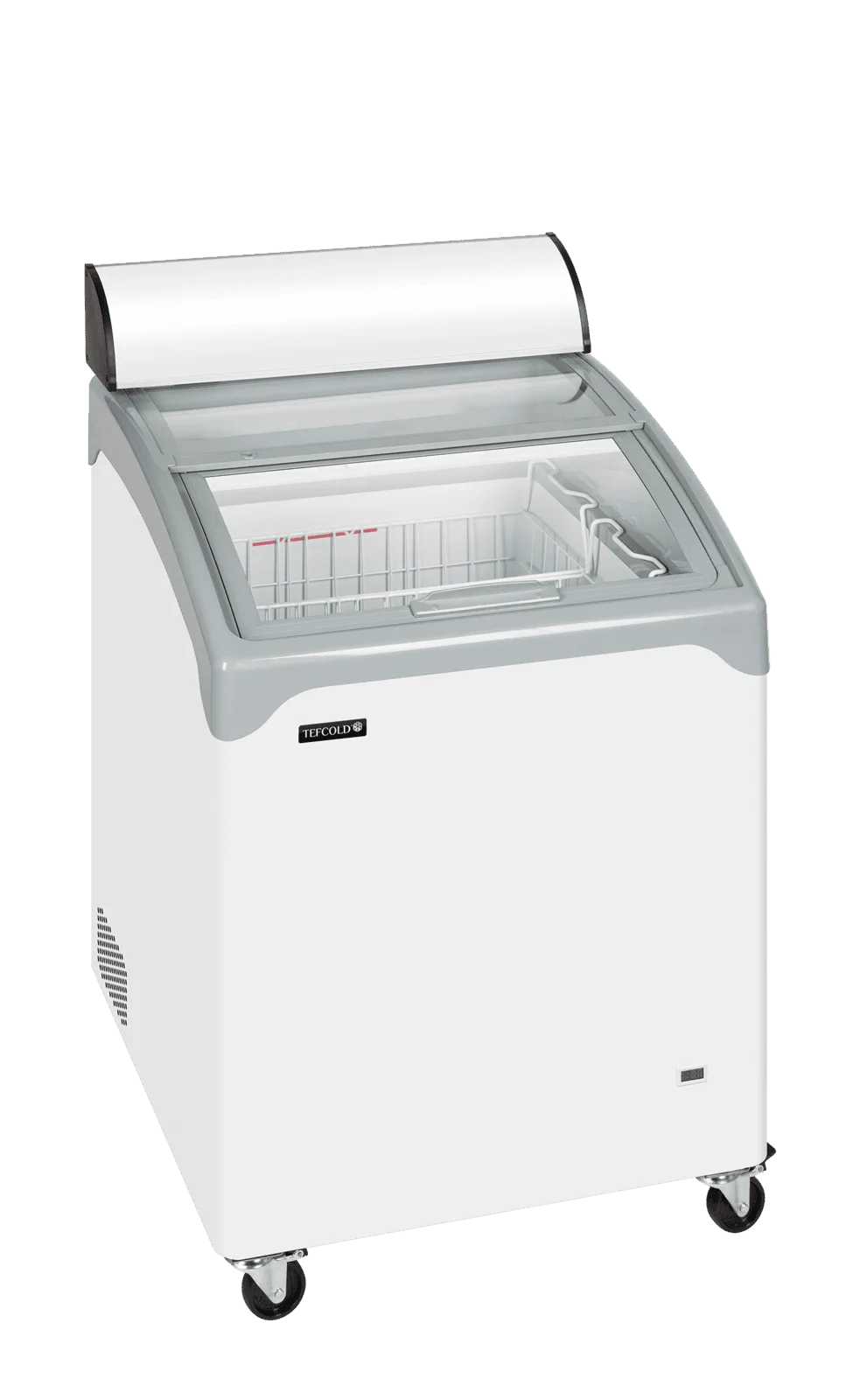 NIC101CP Sliding Curved Glass Lid Chest Freezer - Image 2