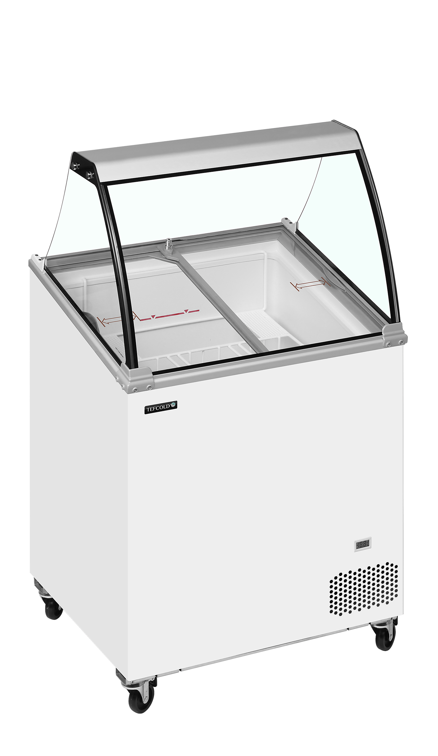 IC201SCE + CANOPY  Scoop Ice Cream Display