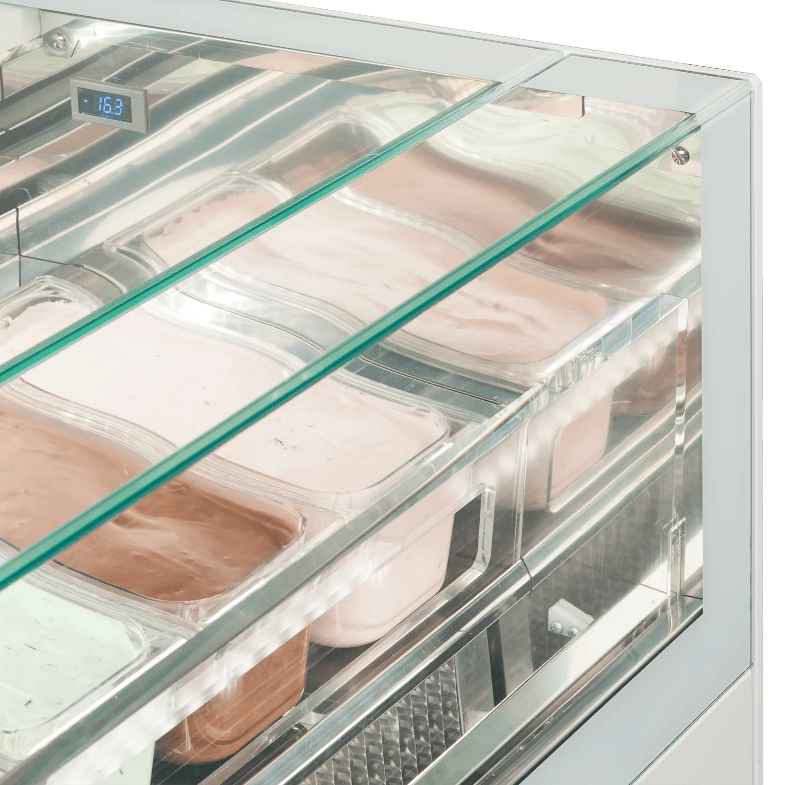ONESHOW FREE LARGE Ventilated Scoop Ice Cream Display - Image 3