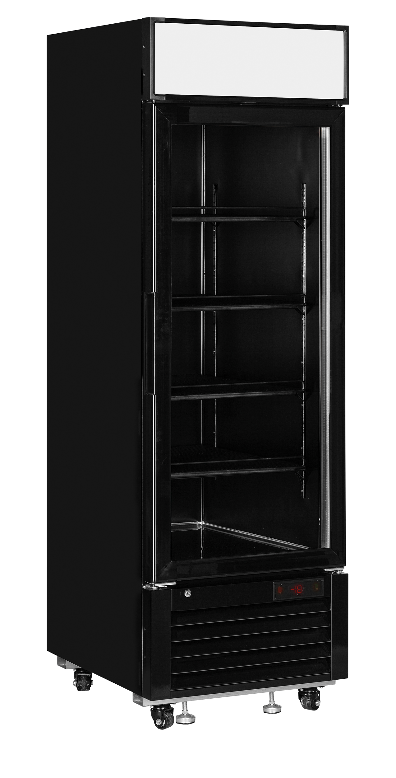 LGF2500 Black Glass Door Display Freezer
