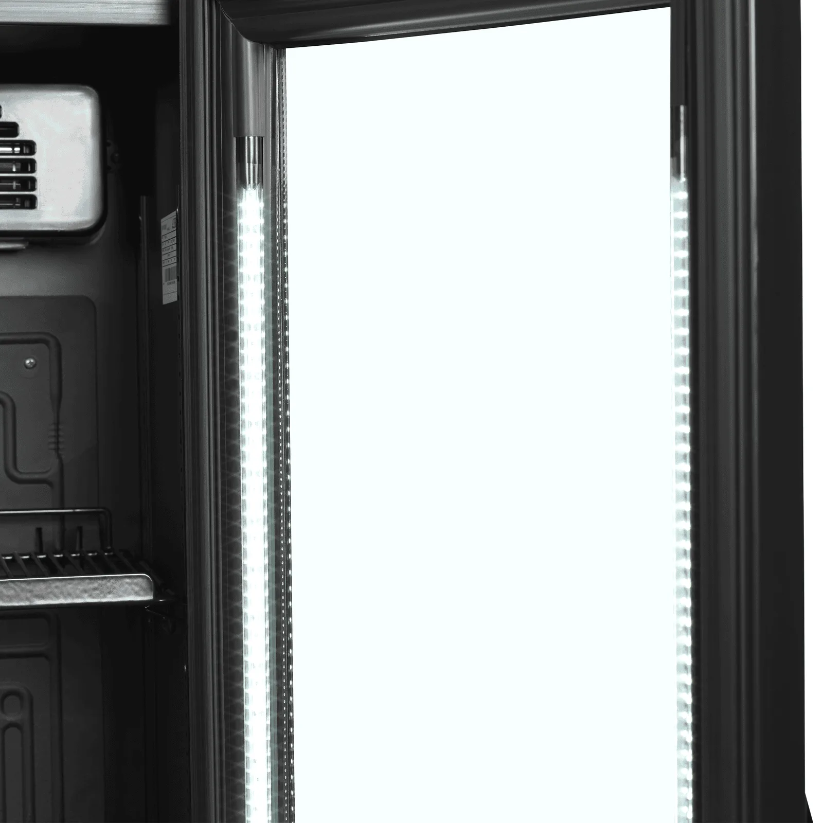 FSC175H BLACK Slimline Glass Door Merchandiser - Image 3