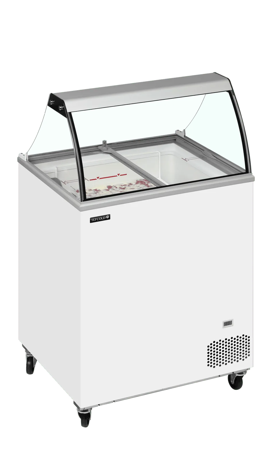 IC201SC + CANOPY Scoop Ice Cream Display w/Basket - Image 2