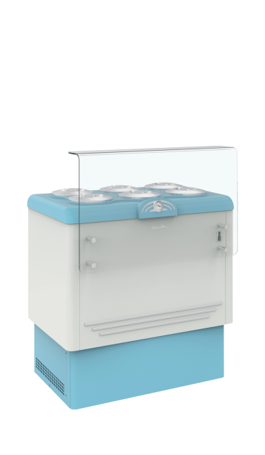 DOLCE VITA 6 Scoop Ice Cream Display