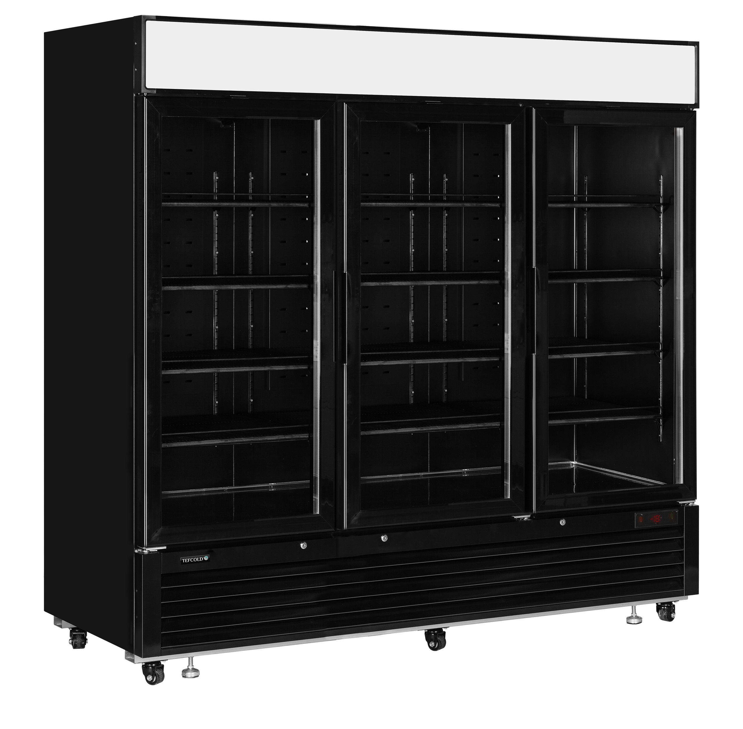 LGF7500 Black Glass Door Display Freezer