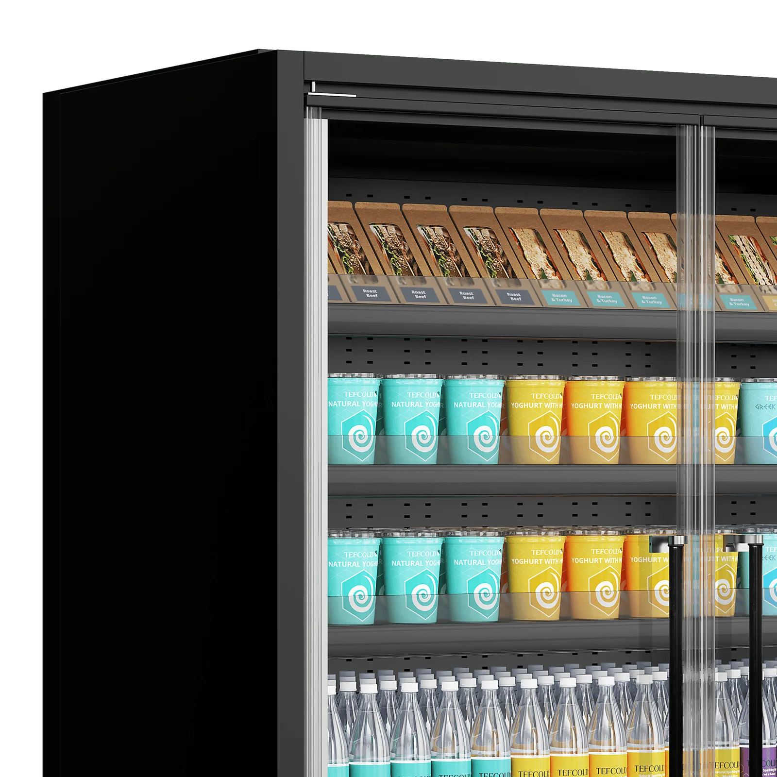 Galaxy+ GP10FGD Black Multideck With Doors - Image 3