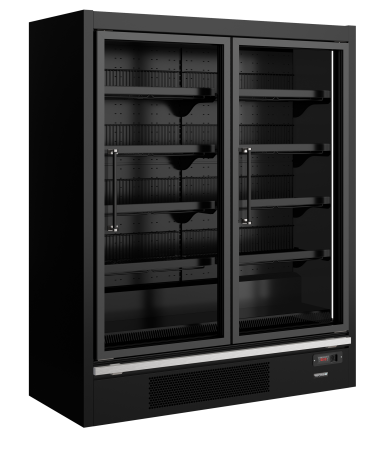 Galaxy+ GPF2D Black Glass Door Freezer
