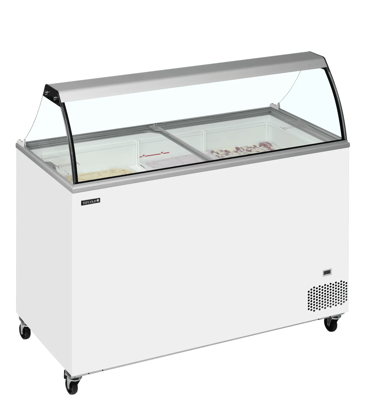 IC401SC + CANOPY Scoop Ice Cream Display w/Baskets - Image 2
