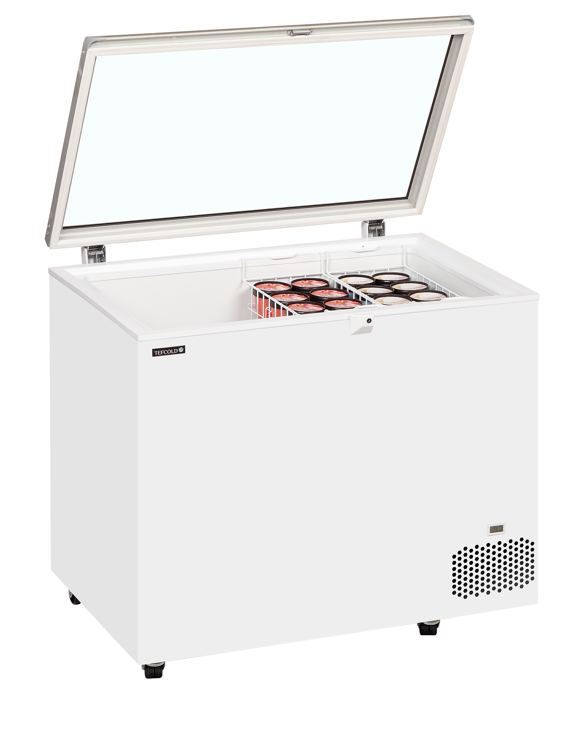 ST300 Hinged Glass Lid Chest Freezer - Image 2