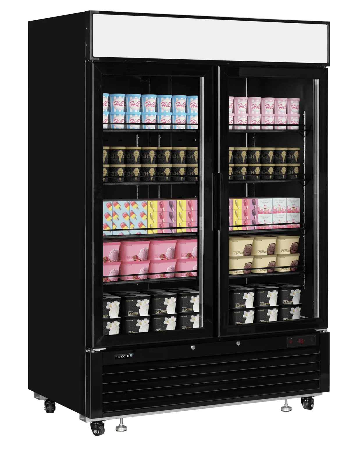 LGF5000 BLACK Glass Door Display Freezer - Image 2