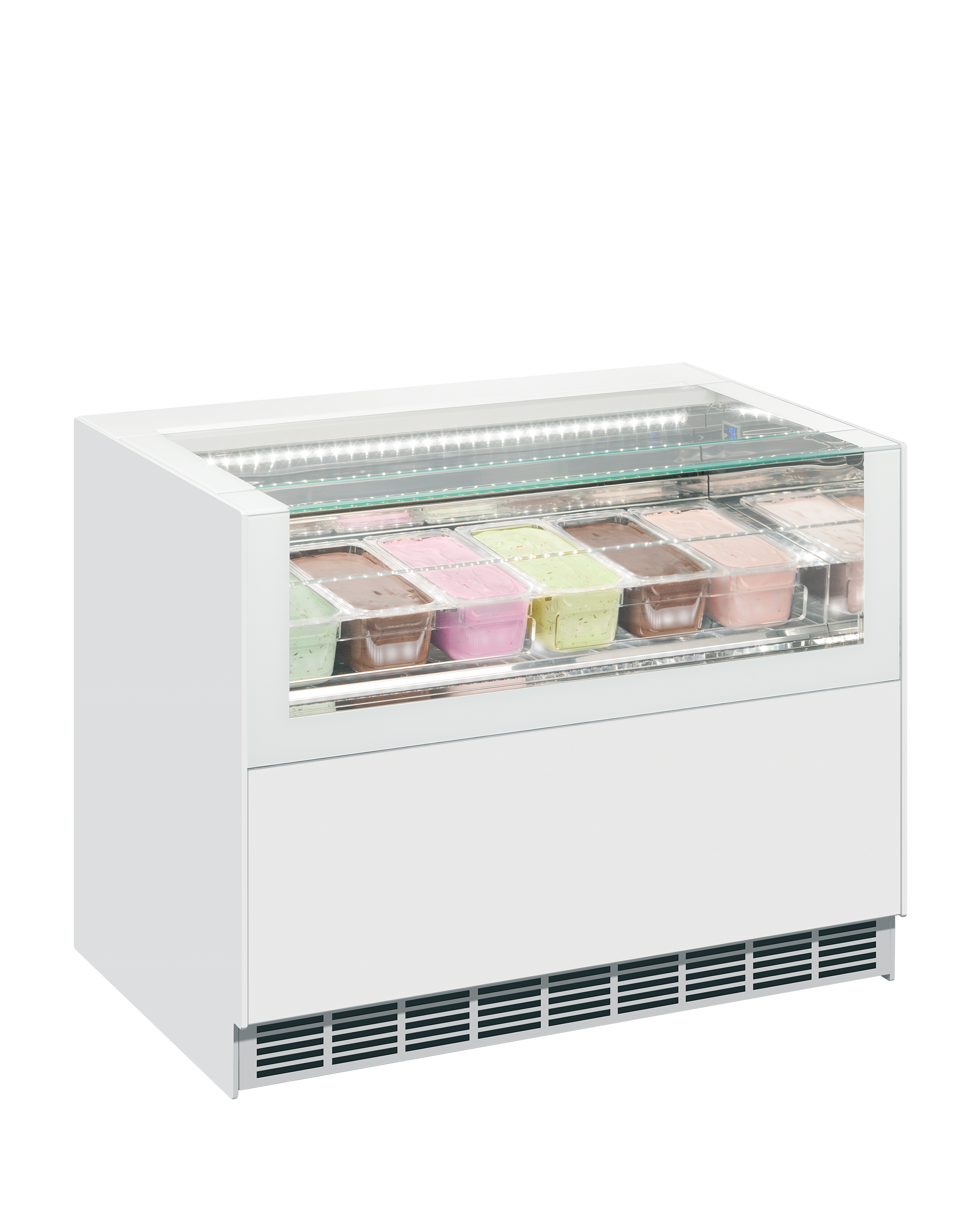 ONESHOW FREE REGULAR Ventilated Scoop Ice Cream Display - Image 2