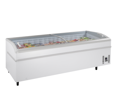 SUPER 250DE White High Vision Supermarket Freezer