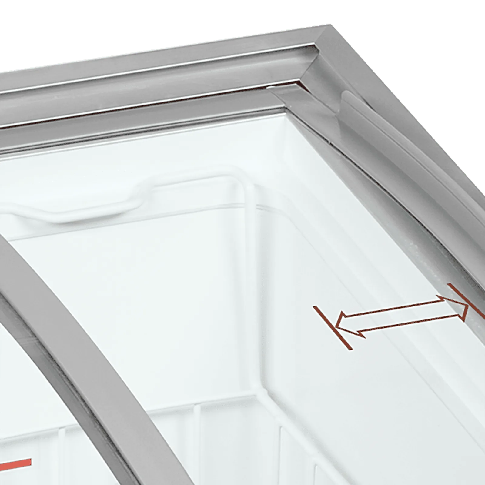 IC101SCEB Sliding Curved Glass Lid Chest Freezer - Image 3