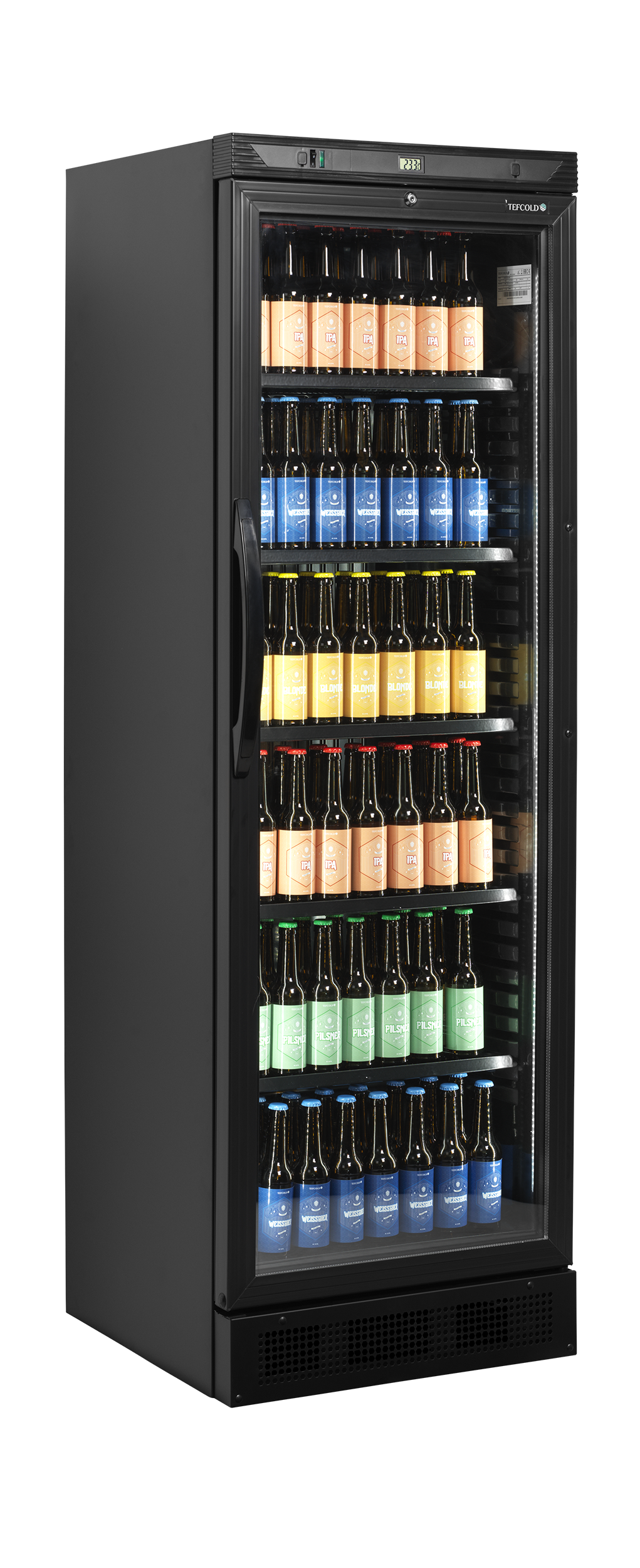 CEV425 BLACK Glass Door Merchandiser