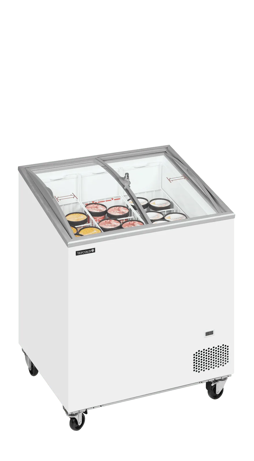 IC201SCEB Sliding Curved Glass Lid Chest Freezer - Image 2