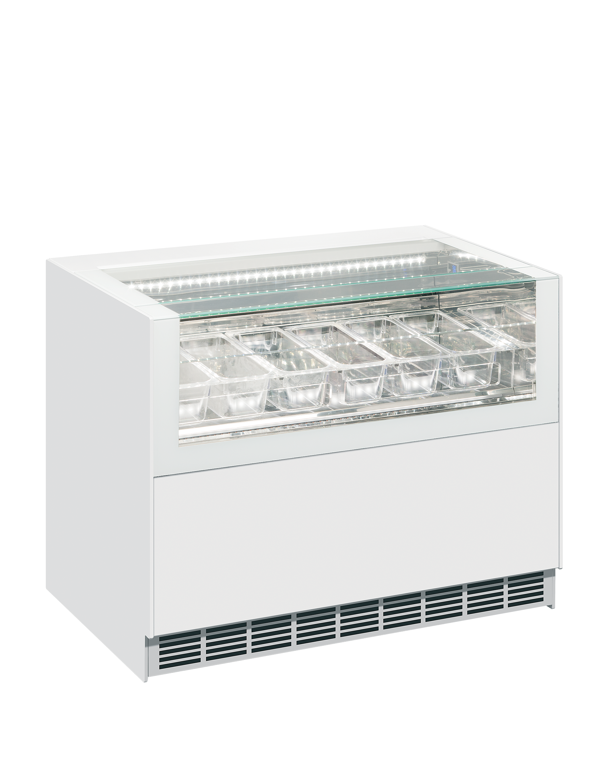 ONESHOW FREE REGULAR Ventilated Scoop Ice Cream Display