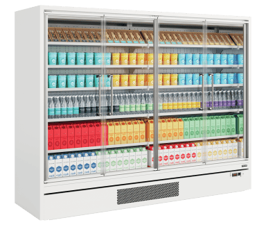 Galaxy+ GP26FGD White Multideck With Doors