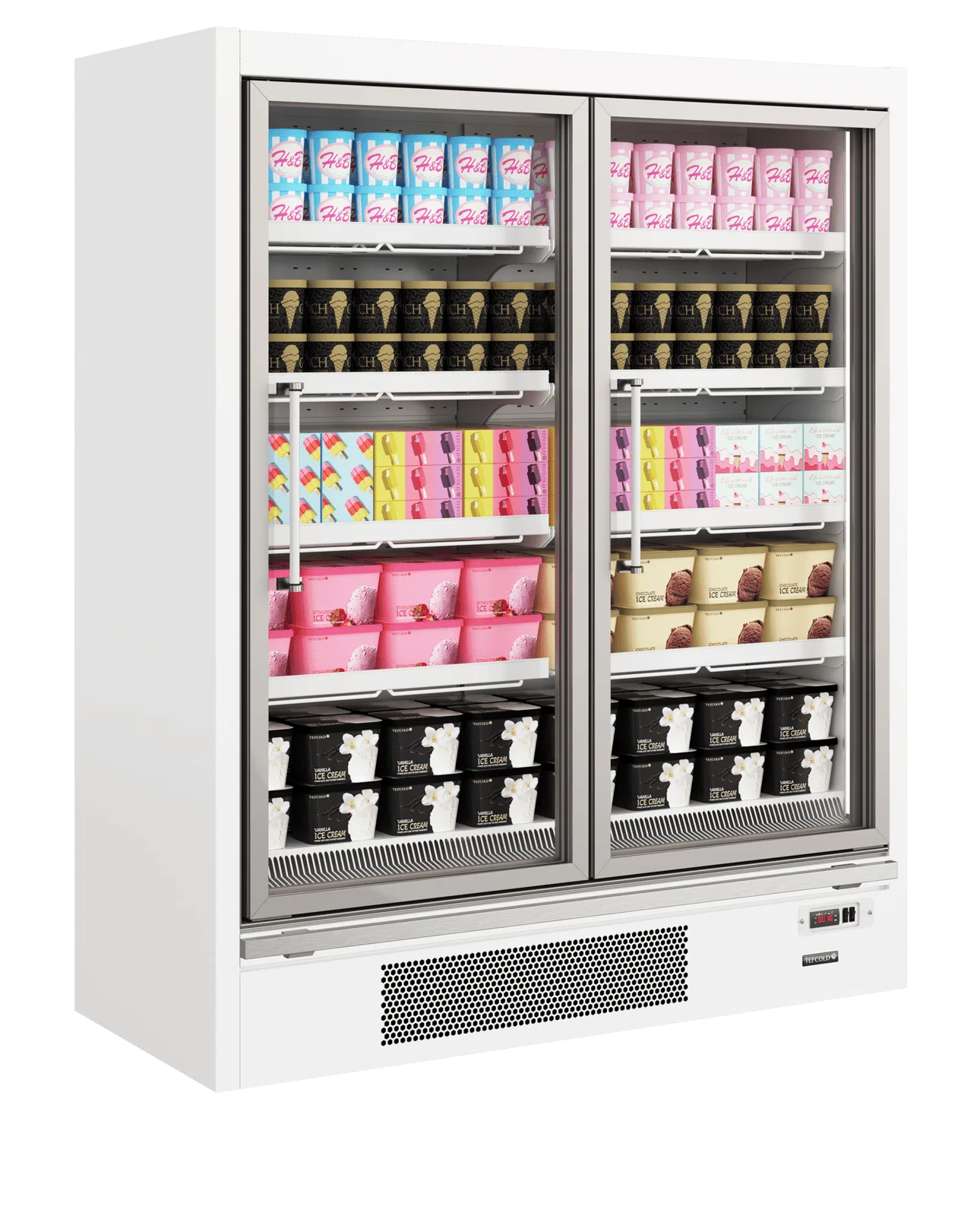 Galaxy+ GPF2D White Glass Door Freezer - Image 2