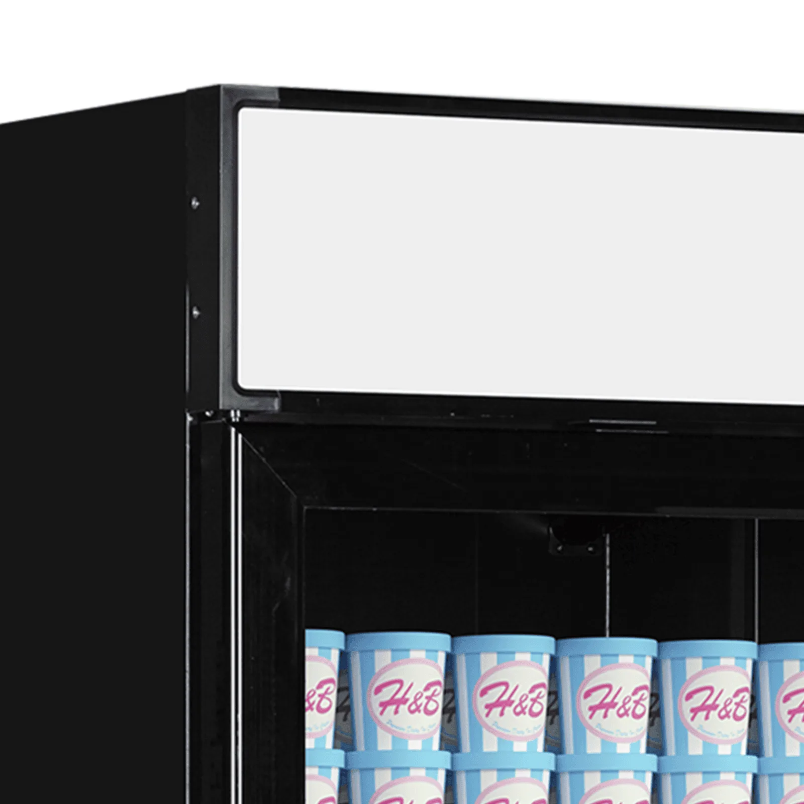 LGF5000 BLACK Glass Door Display Freezer - Image 3