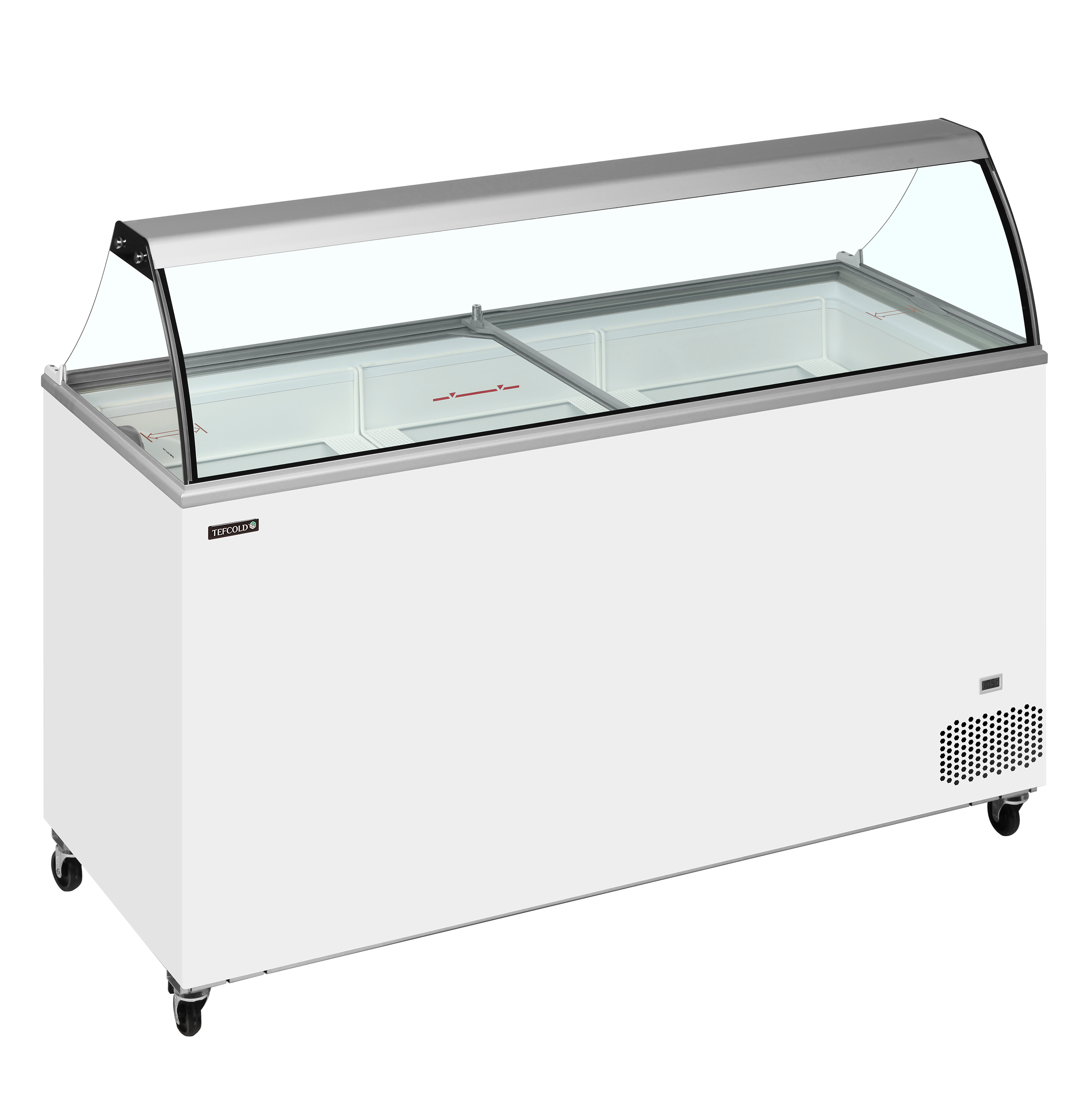 IC501SC + CANOPY Scoop Ice Cream Display w/Baskets