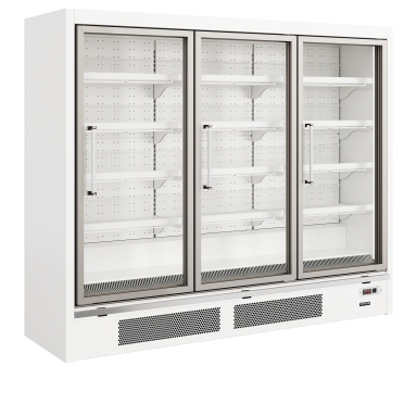 Galaxy+ GPF3D White Glass Door Freezer