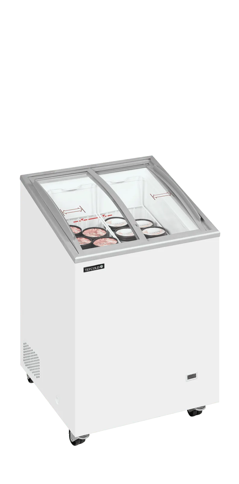 IC101SCEB Sliding Curved Glass Lid Chest Freezer - Image 2